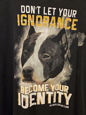 Black Dog Graphic Tee - "Don't Let Your Ignorance"